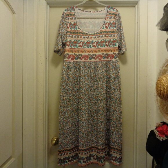 BOHEMIAN DREAMER GIRLPAISLEYS & FLOWERS MAXI SOFT DRESS 2 X - Picture 6 of 6